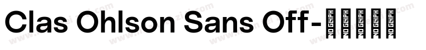Clas Ohlson Sans Off字体转换
